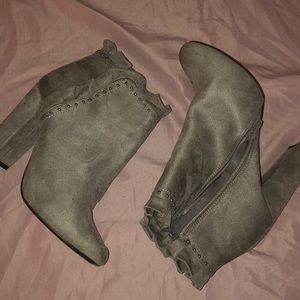 Gray Suede booties